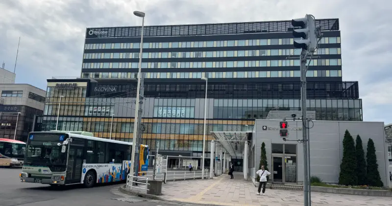 JR 青森站西口廣場實景