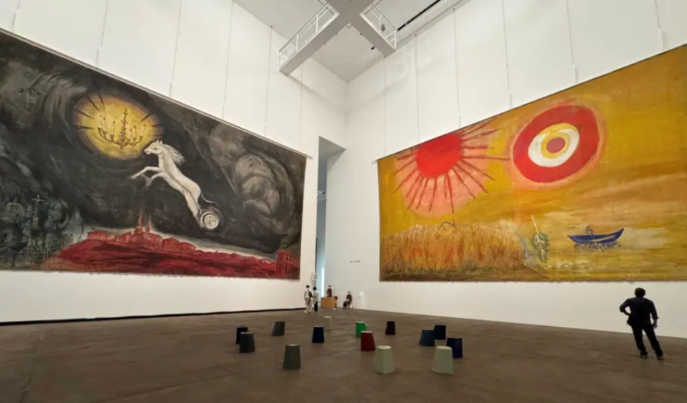 青森縣立美術館 夏卡爾廳 — 秋冬大型壁畫全景