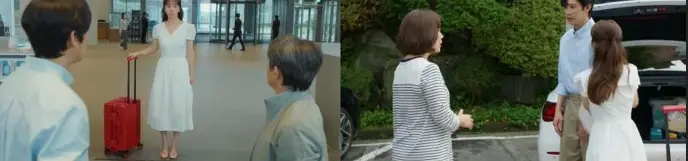 《未婚男女的效率戀愛》EP10 泰燮在相親現場護住宜瑛並迎來父母登場的場景畫面
