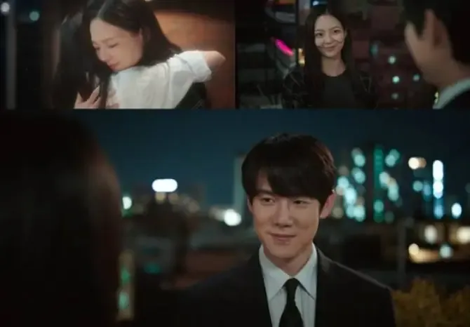 《神與律師事務所》EP9 姐妹在告別前緊緊相擁的場景畫面