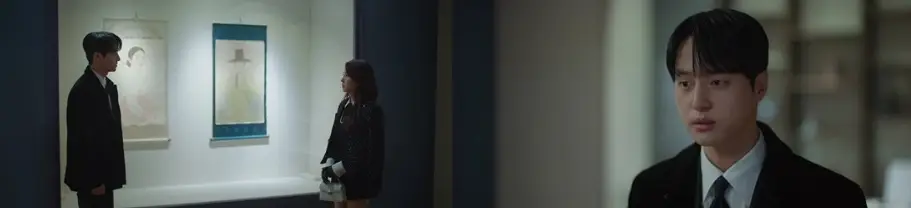 《毛骨悚然的戀愛》EP5 千如麗與馬康旭在美術館重逢場景畫面