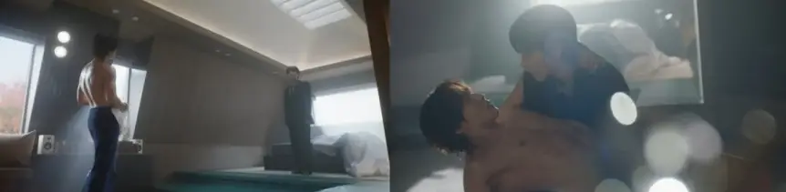 《偽裝戀愛》第 02 集劇照：姜在熙與尹伊俊浴室意外劇照 - Pinkjhs